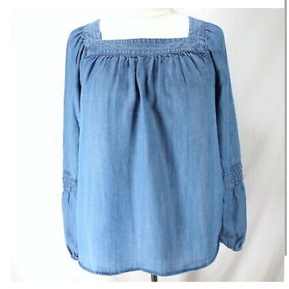 Lauren Conrad Chambray Top